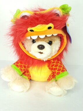 GUND Boo World’s Cutest Dog Lunar New Year Dragon Pomeranian Stuffed Plush 9"